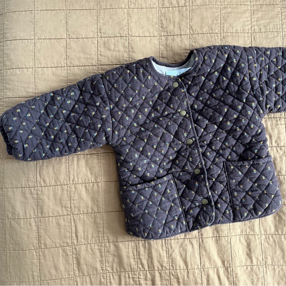 Zara Quilted Floral Jacket - 3-4Y